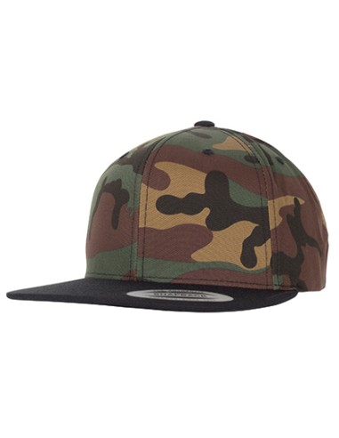FLE-6089TC-Classic Snapback 2-Tone Camo Cap